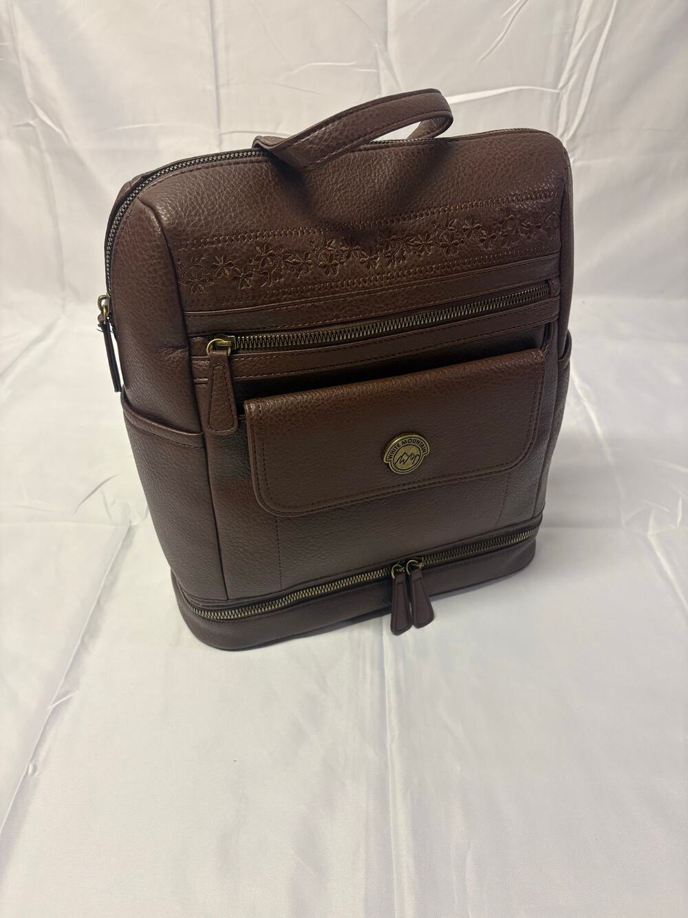 New White Mountain Faux Leather Mini Backpack with Tags